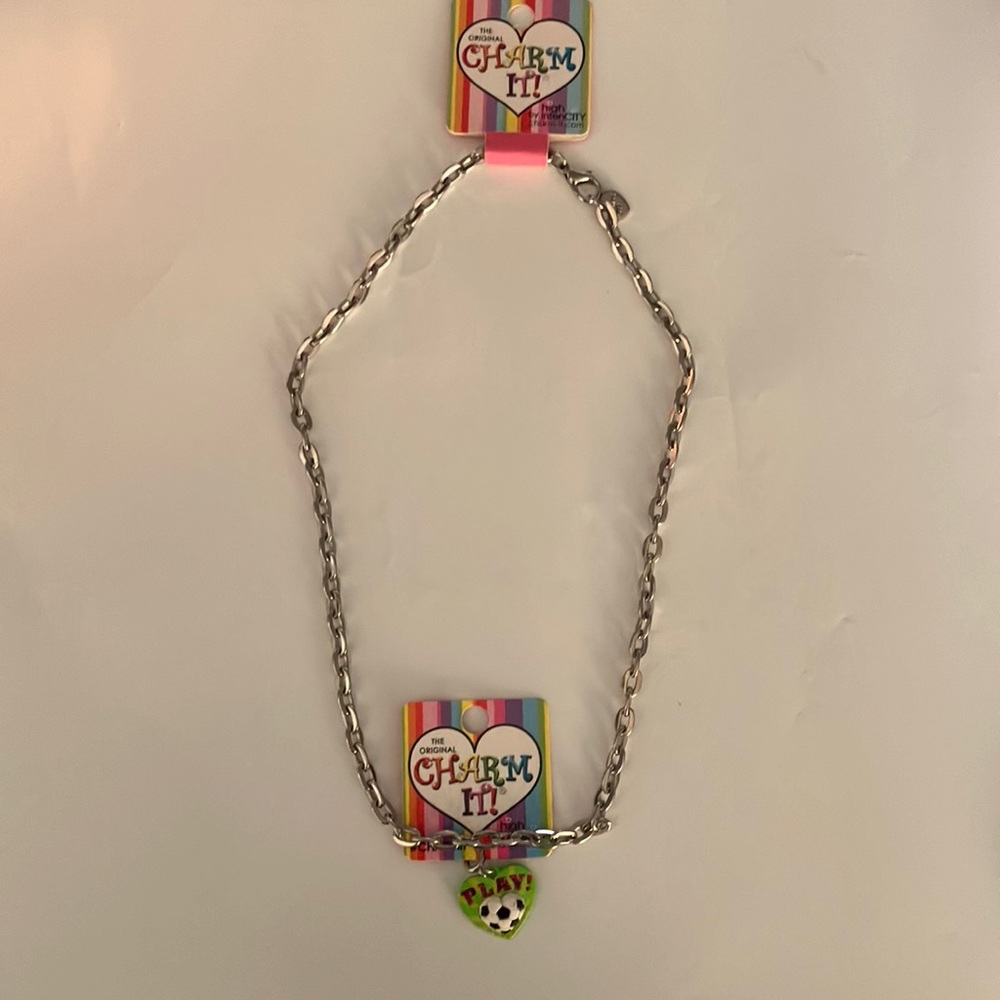 CHARM IT necklace and SOCCER charm NWT